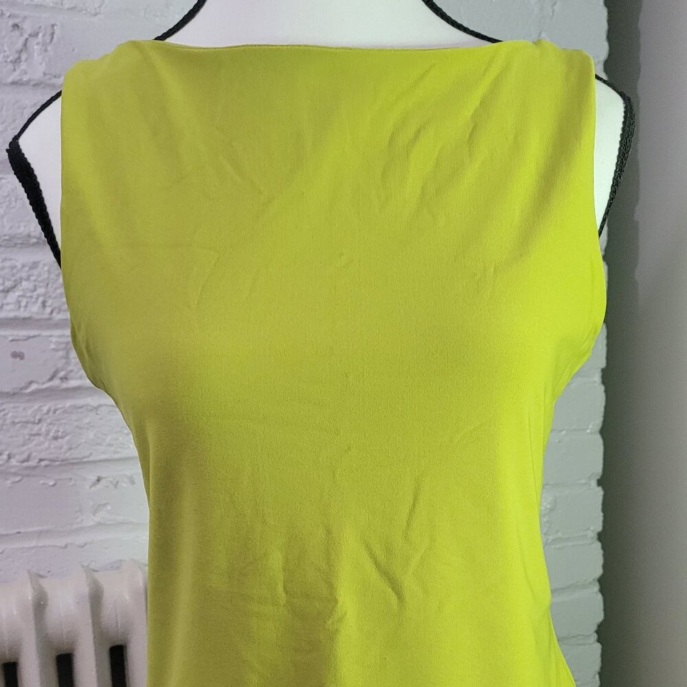 green open back tank top